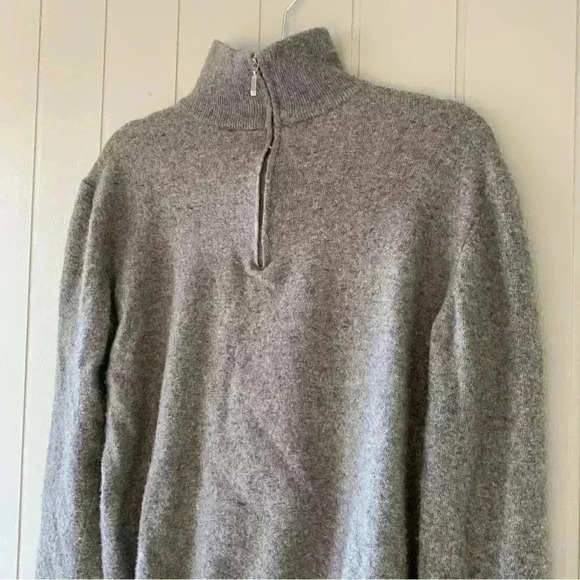 Bartolini Women’s Wool Cashmere Blend Half Zip Sweater Large - Picture 4 of 8